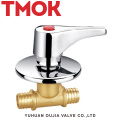 brass double male thread concealed stop valve